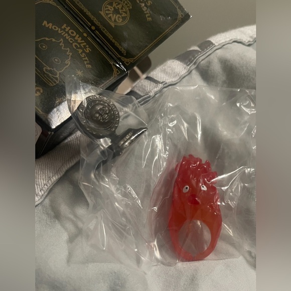 Kazaring Studio Ghibli Howl's Moving Castle Calcifer Blind Box Ring - Picture 5 of 10